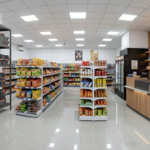 ZAYA ABADI - Distributor Rak besi siku, rak gondola minimarket, meja kasir, dan backwall