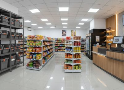 ZAYA ABADI - Distributor Rak besi siku, rak gondola minimarket, meja kasir, dan backwall