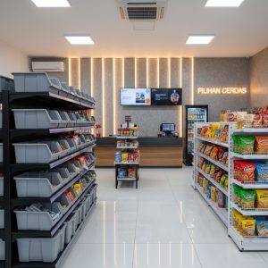 ZAYA ABADI - Distributor Rak besi siku, rak gondola minimarket, meja kasir, dan backwall